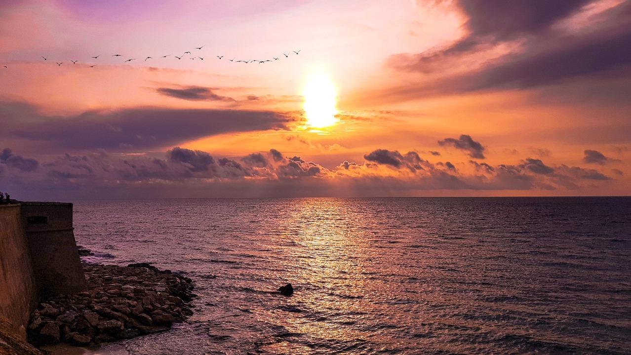 Il tramonto dai bastioni