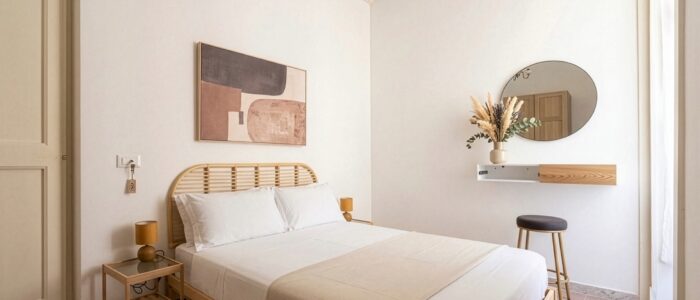 Camera matrimoniale con vista laterale sul Golfo di Gallipoli - primo piano